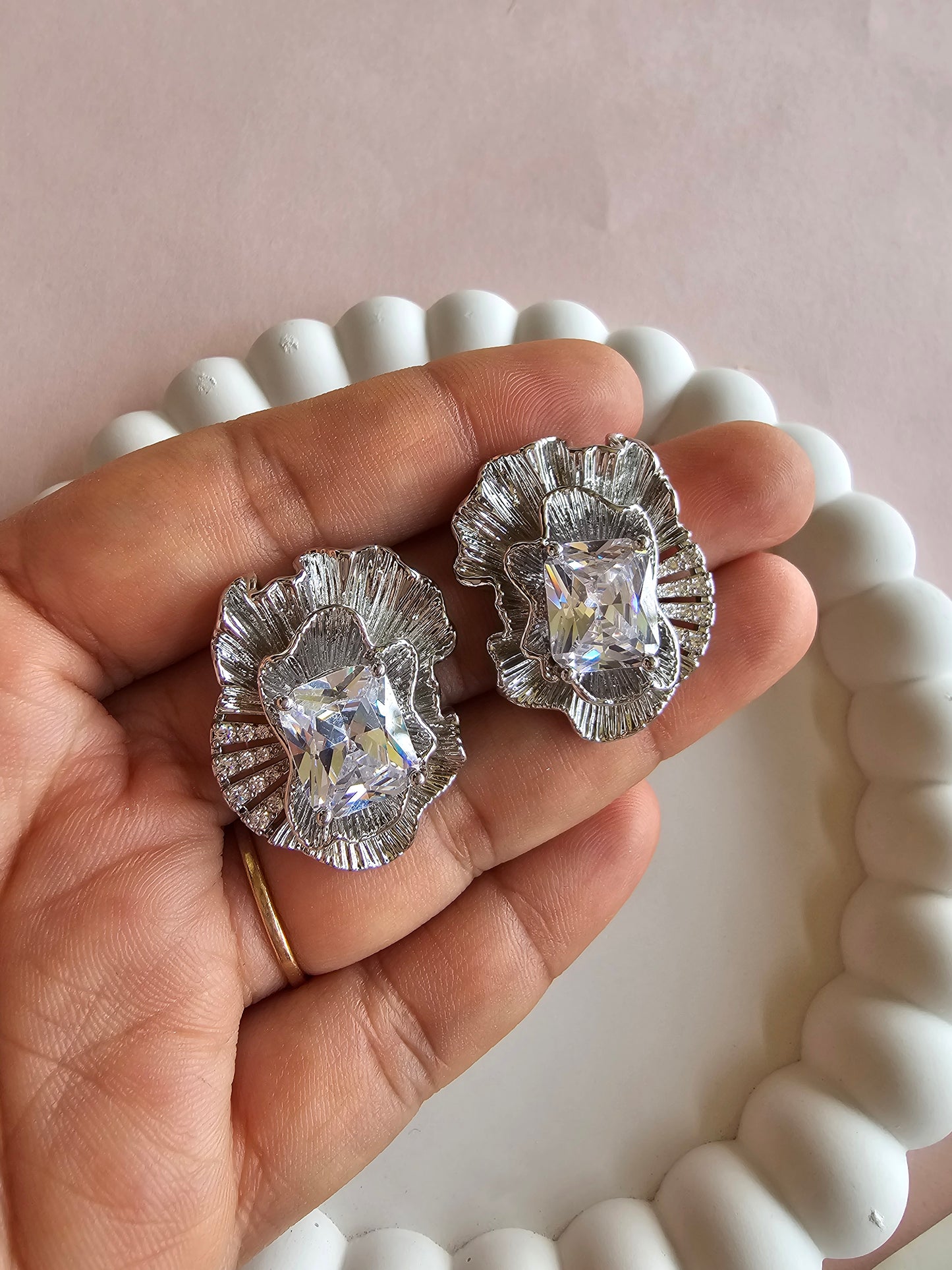 Aurora Crystal Bloom Earrings