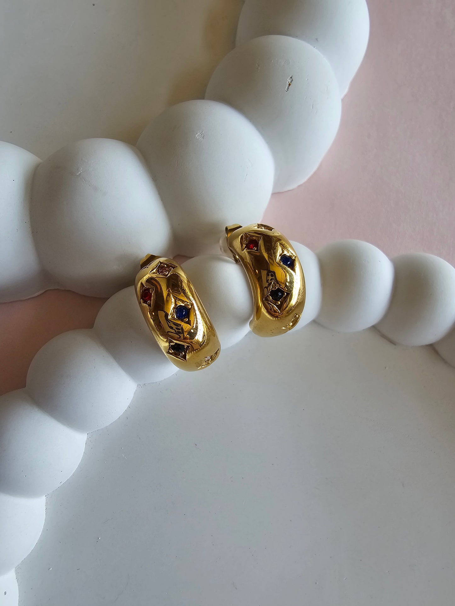 Aurora Luxe Gemstone Hoops