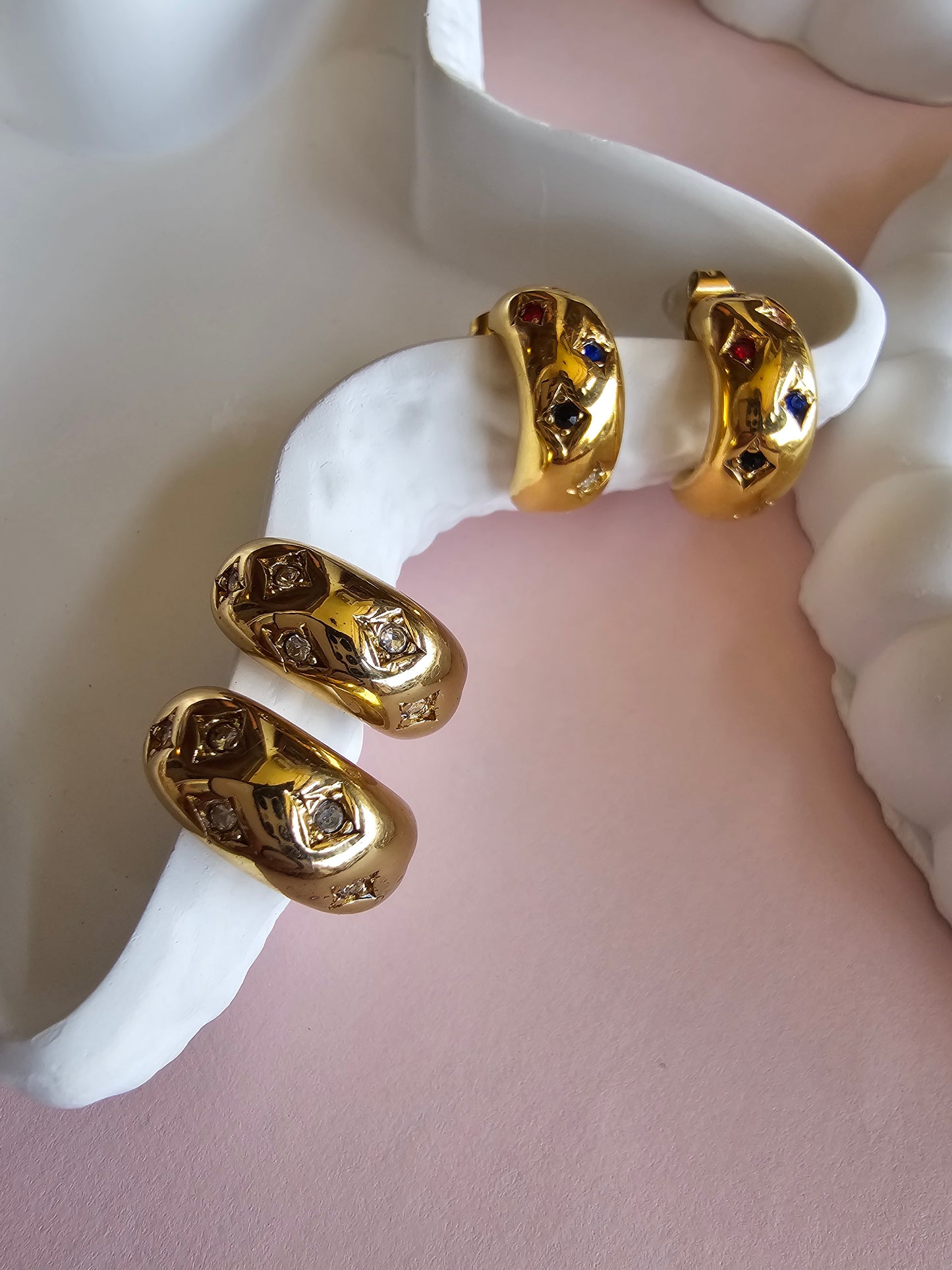 Aurora Luxe Gemstone Hoops