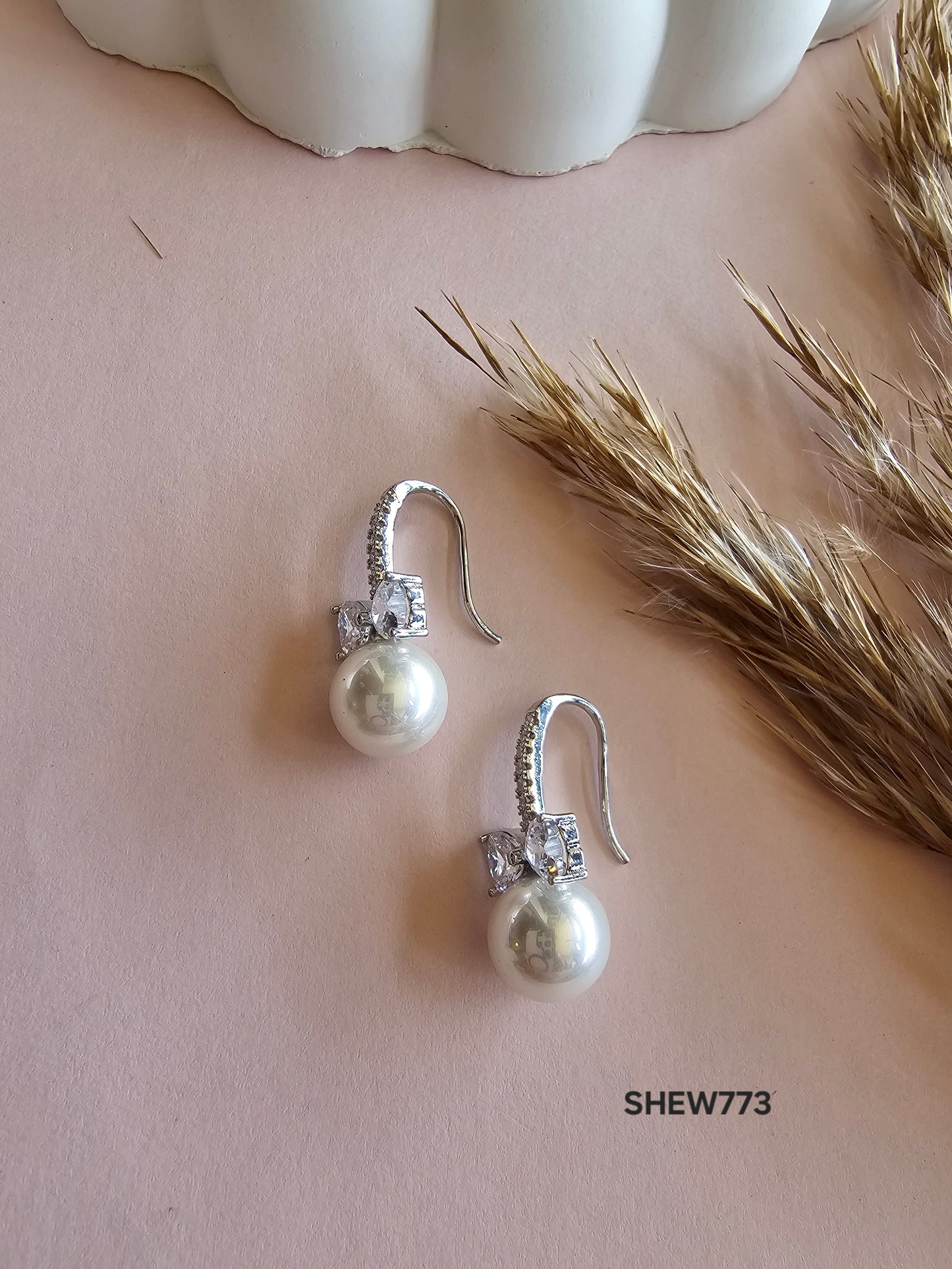 Celeste Pearl Drop Earrings