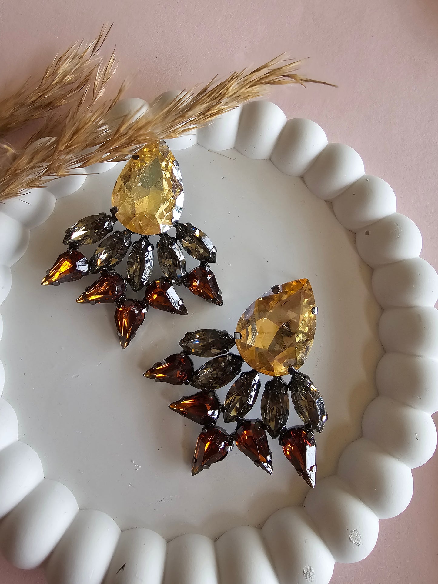 Crimson Bloom Studs