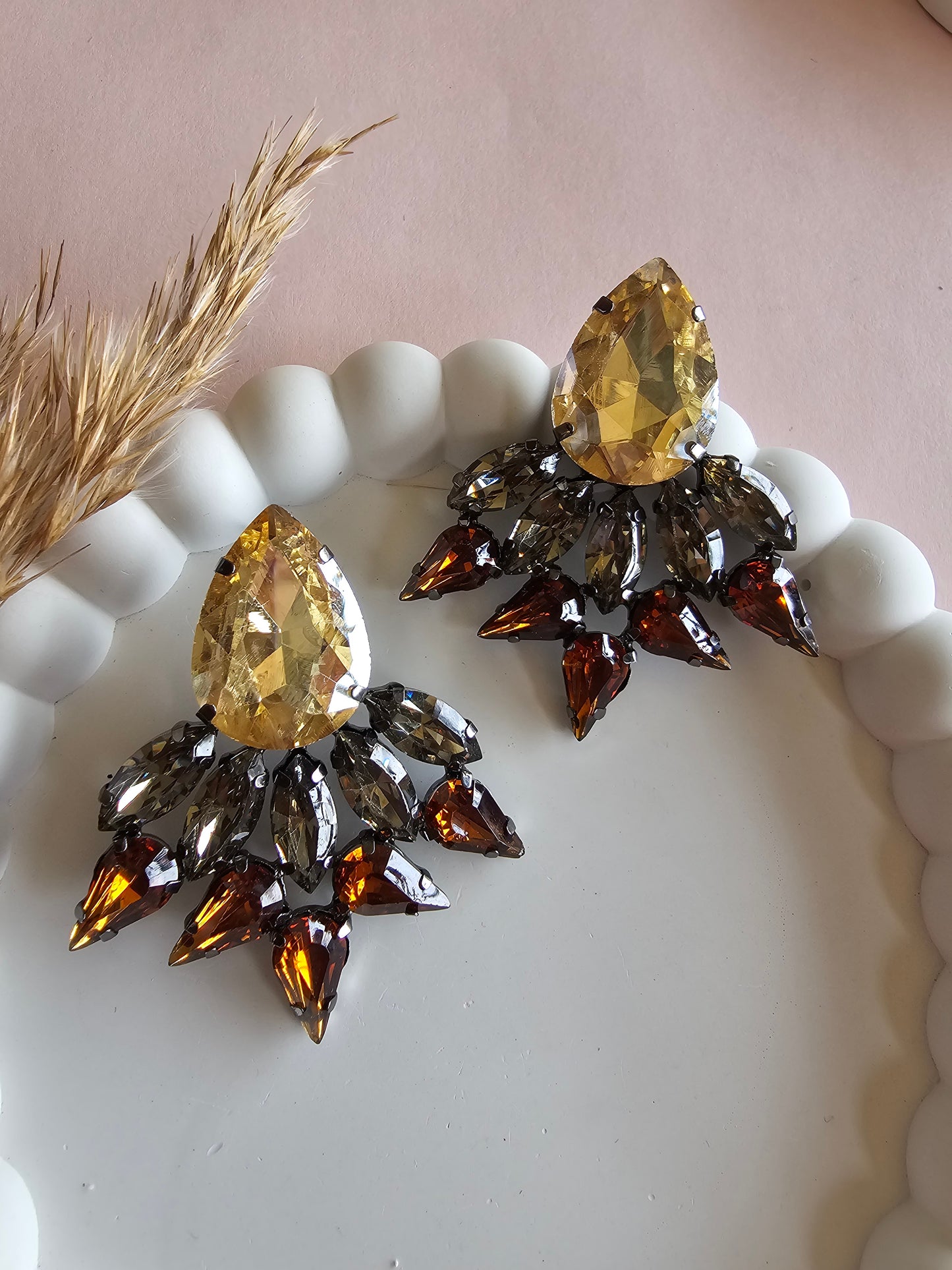 Crimson Bloom Studs