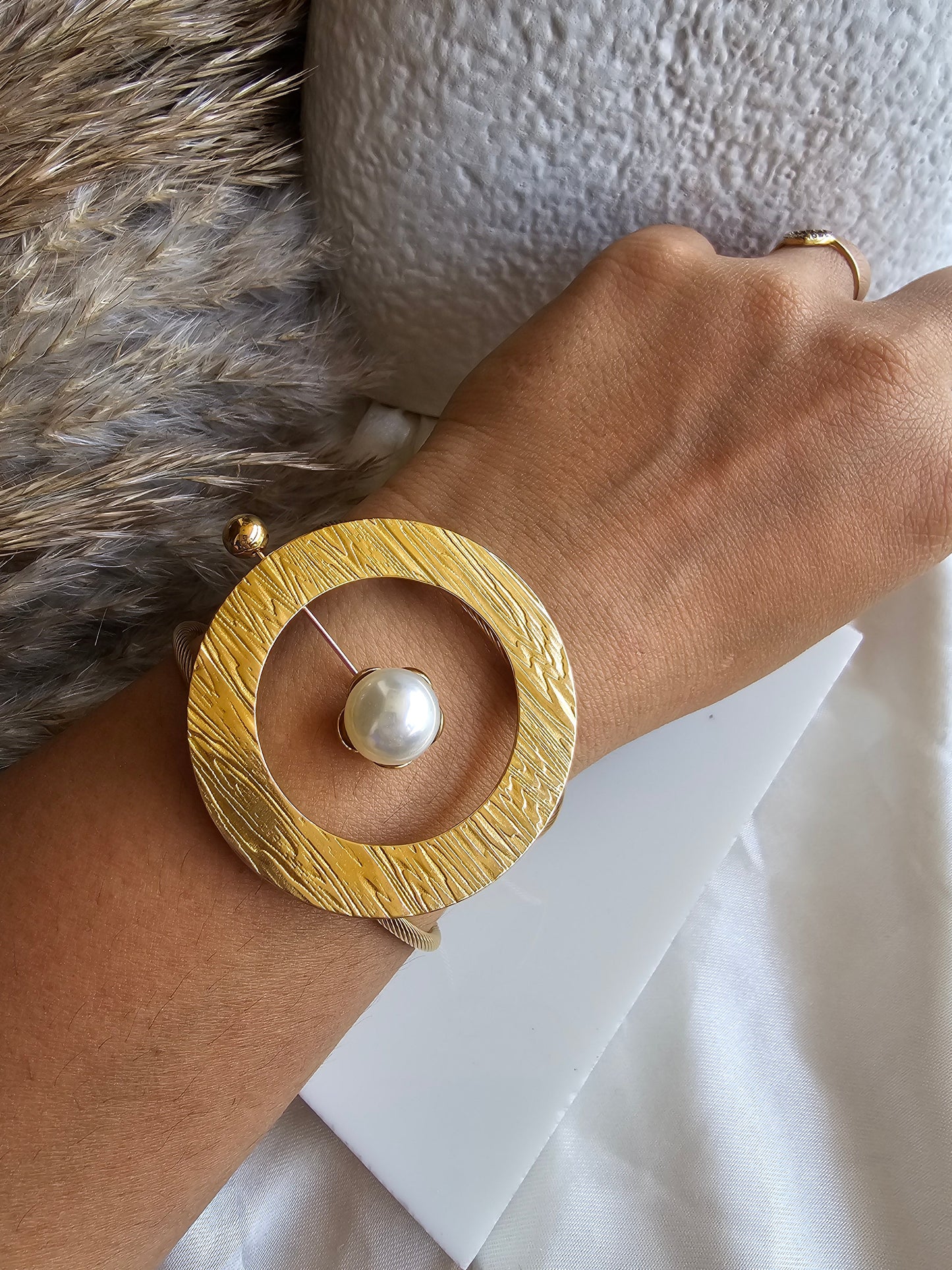 Golden Bloom Cuff