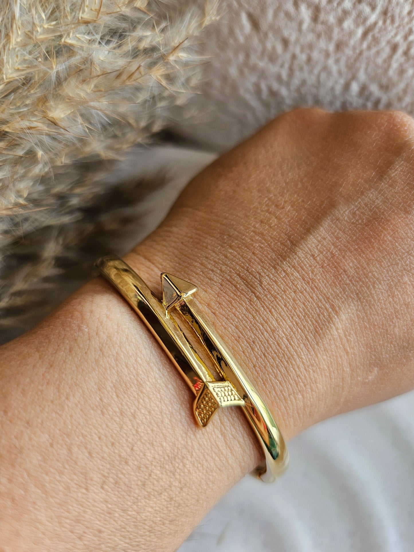 Golden Arrow Cuff Bracelet