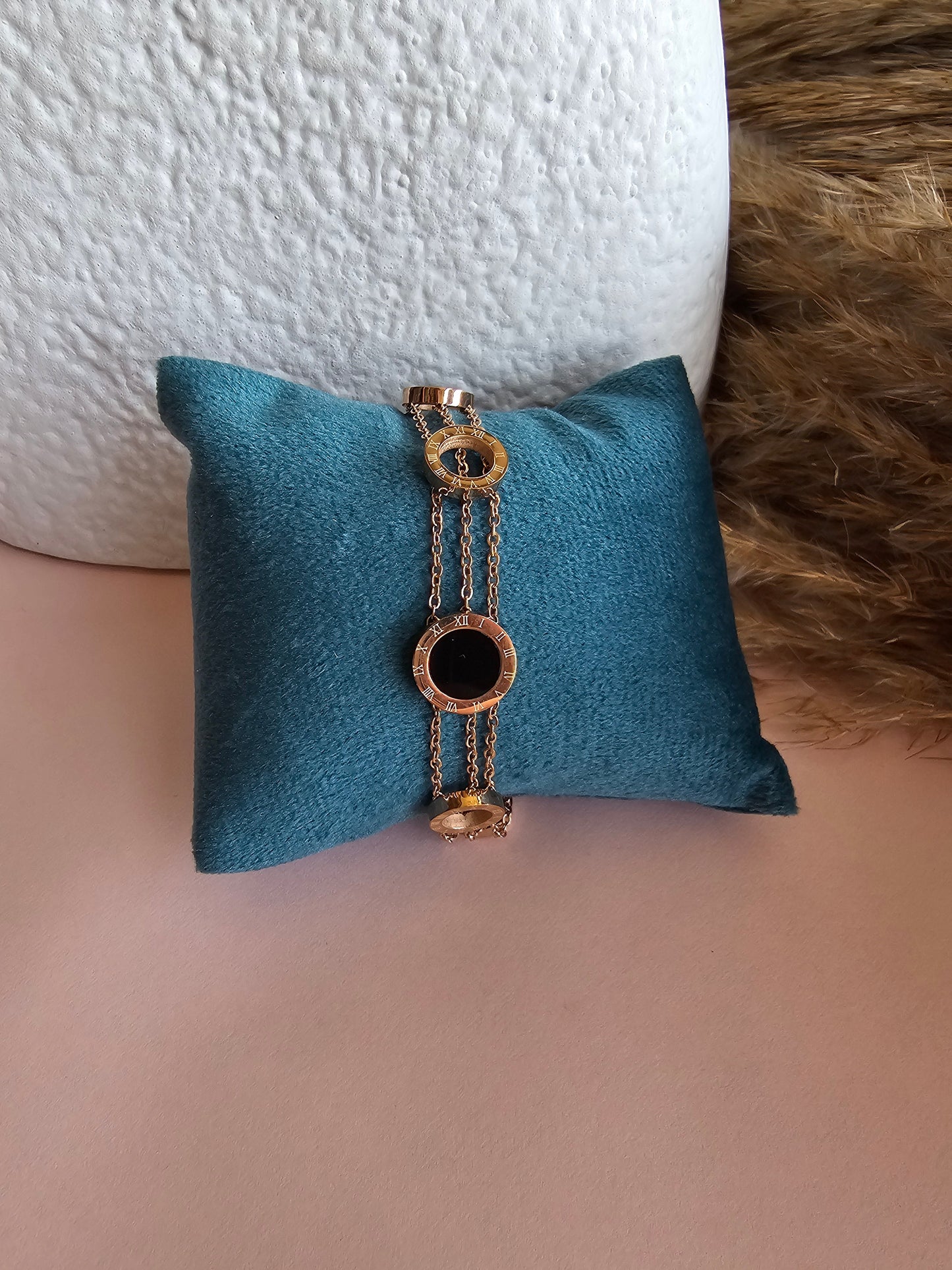 Roman Trio Chain Bracelet