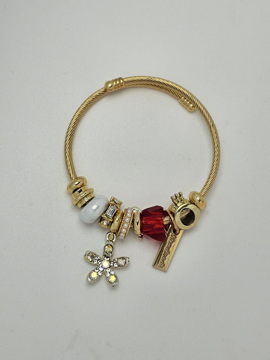 Red Sparkle Charm Pandora Bracelet