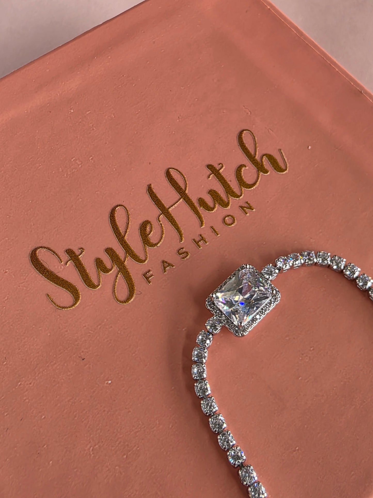 Radiant Cushion Adjustable Bracelet