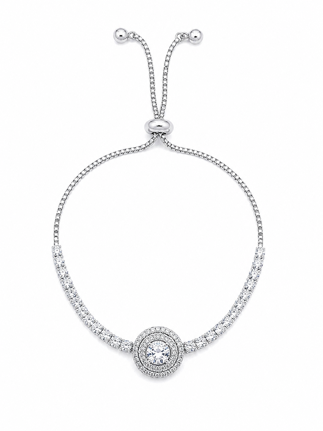 Halo Circle Adjustable Bracelet