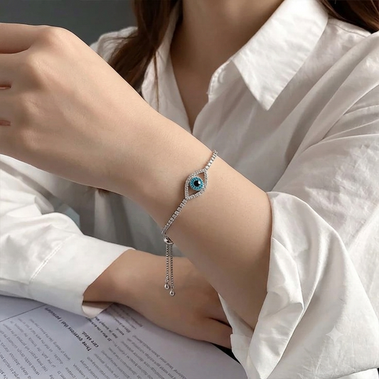Azure Gaze Adjustable Bracelet