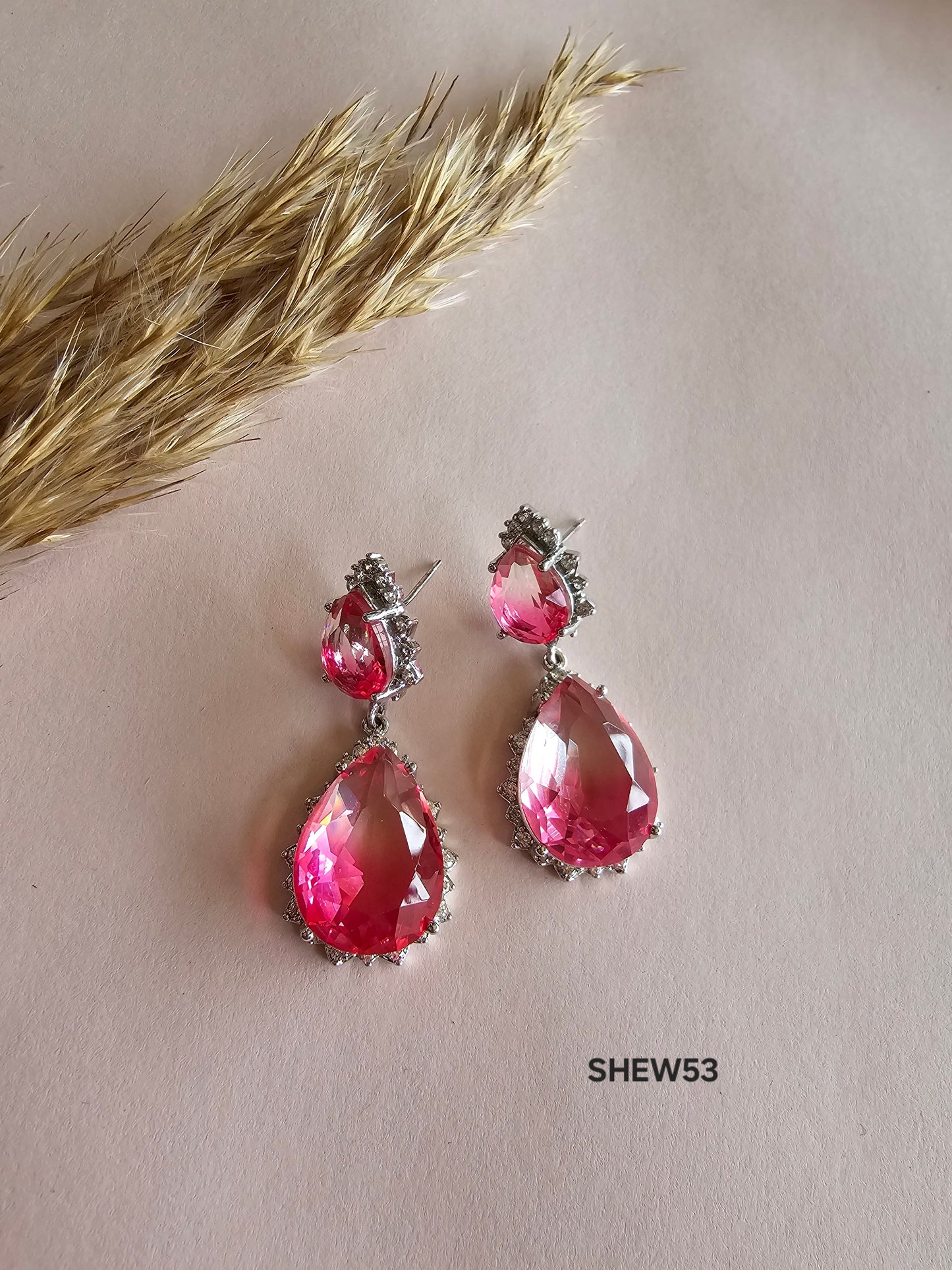 Rose Radiance Drop Earrings