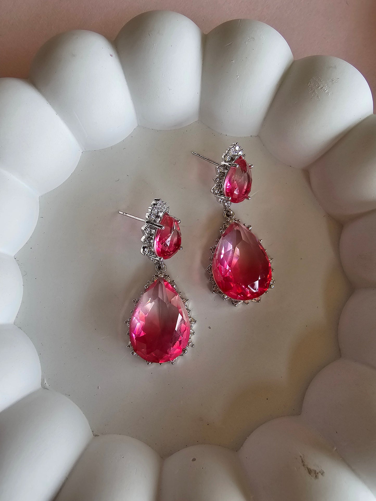 Rose Radiance Drop Earrings