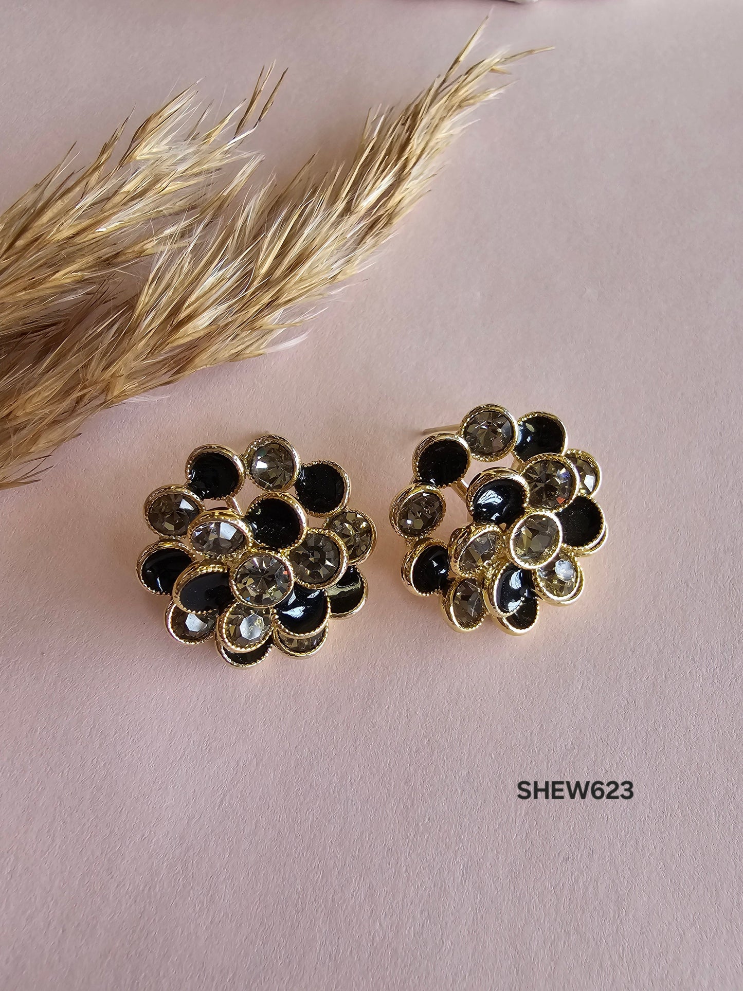 SpinStone Stud Earrings