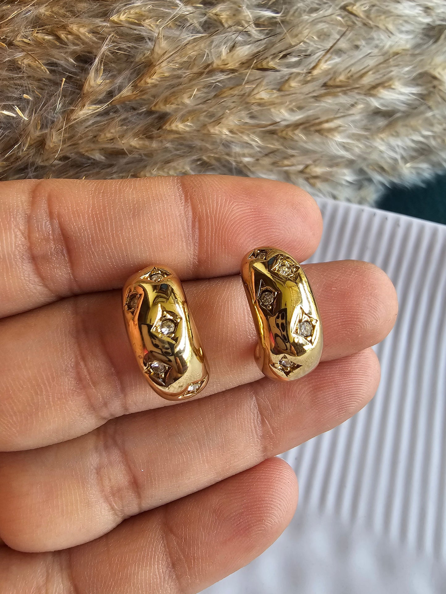 Aurora Luxe Gemstone Hoops