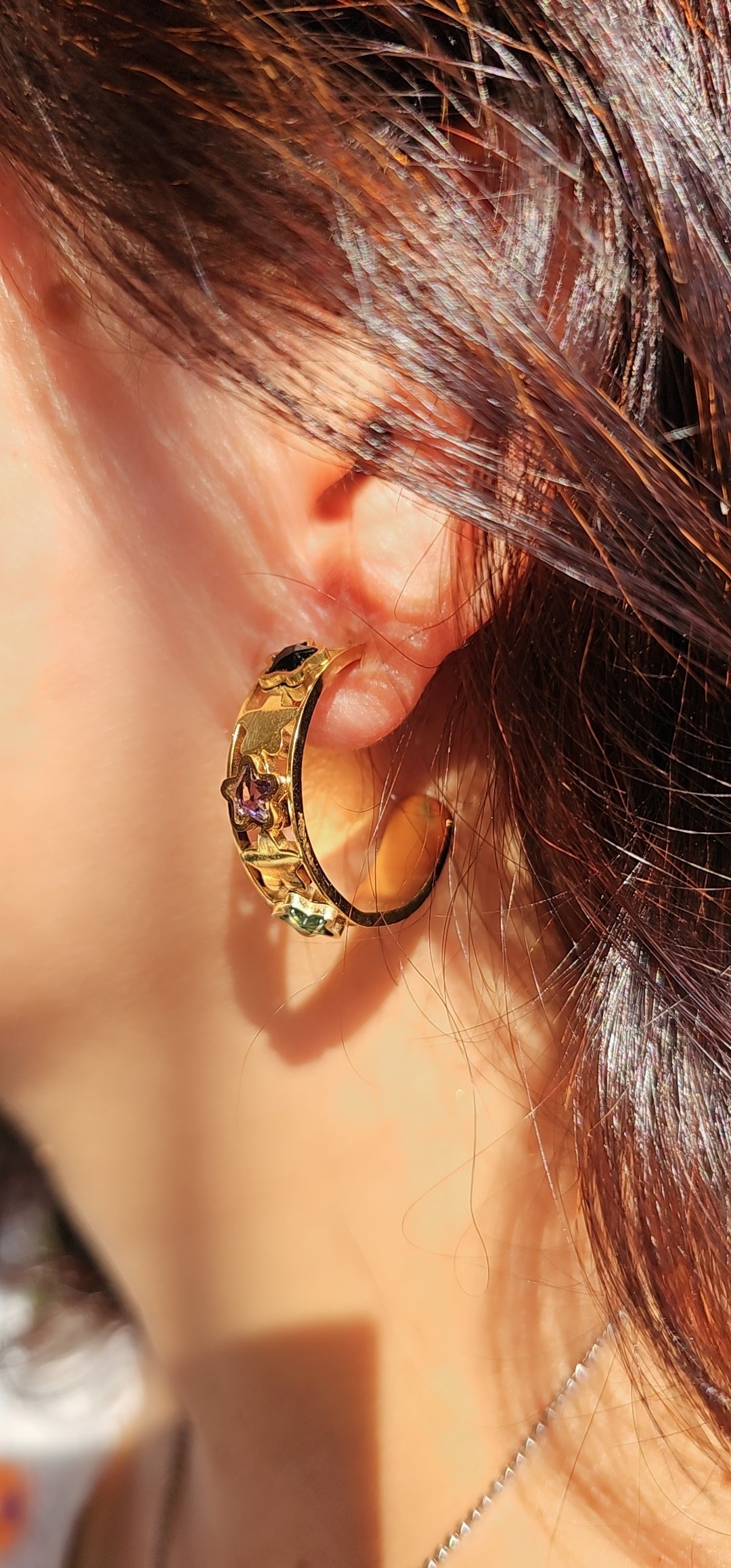 Celestial Starburst Hoops