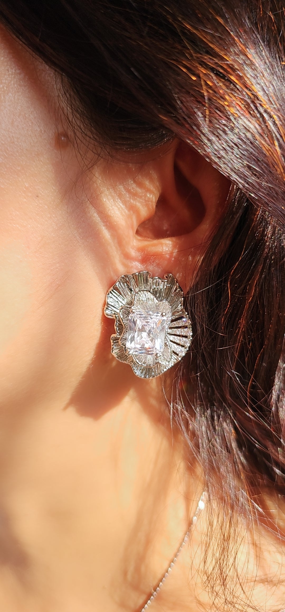 Aurora Crystal Bloom Earrings