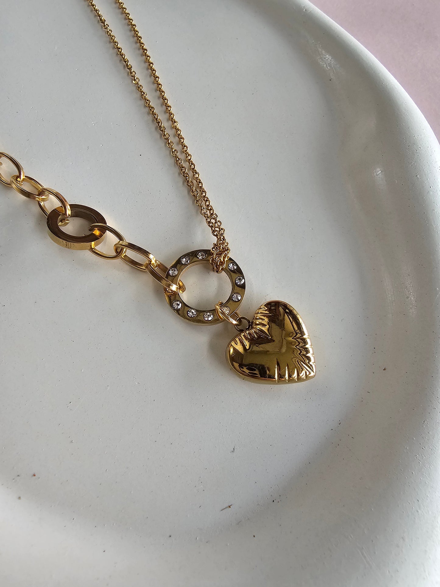 Golden Heartshine Necklace