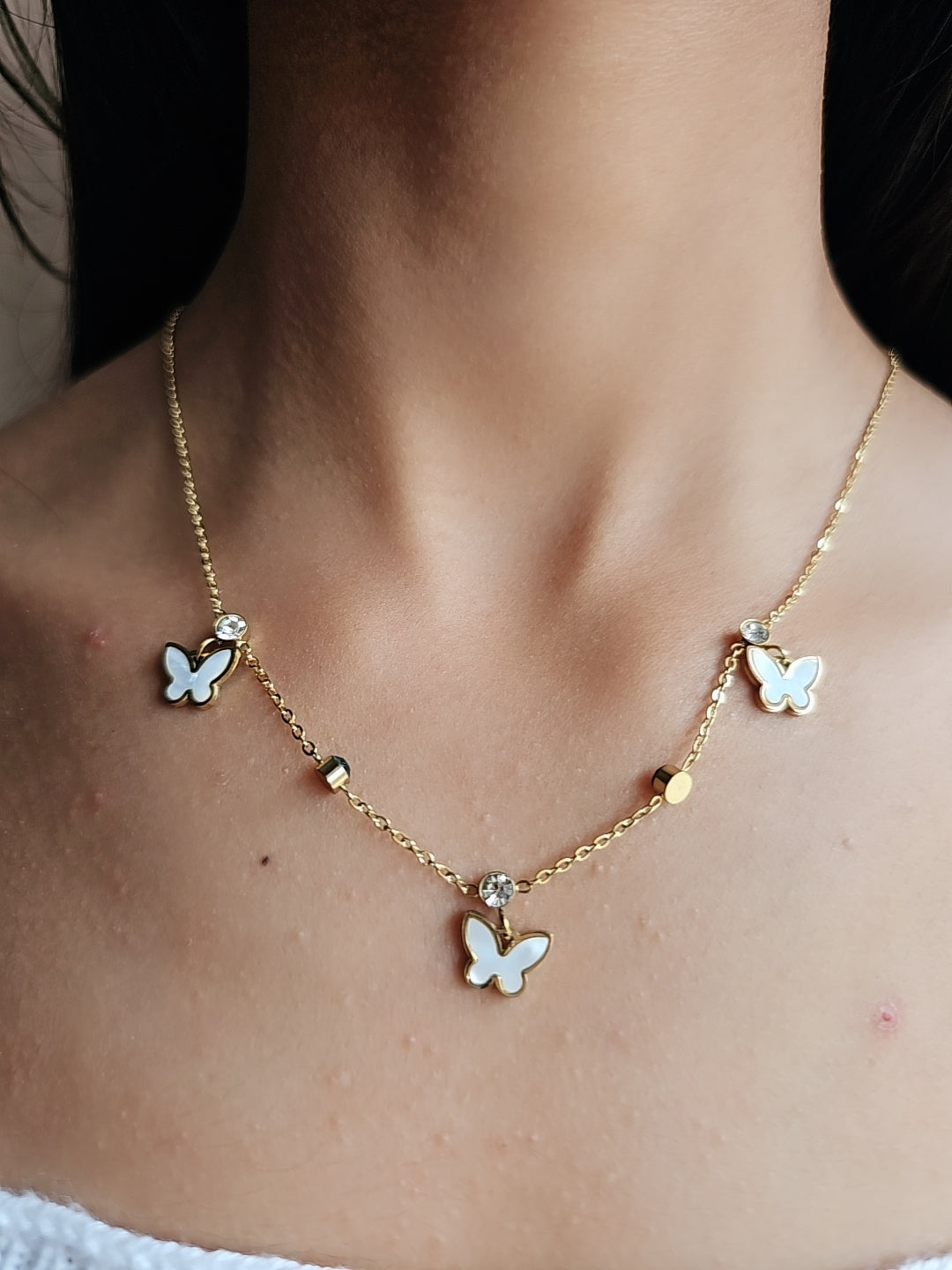 Pearl Butterfly Charm