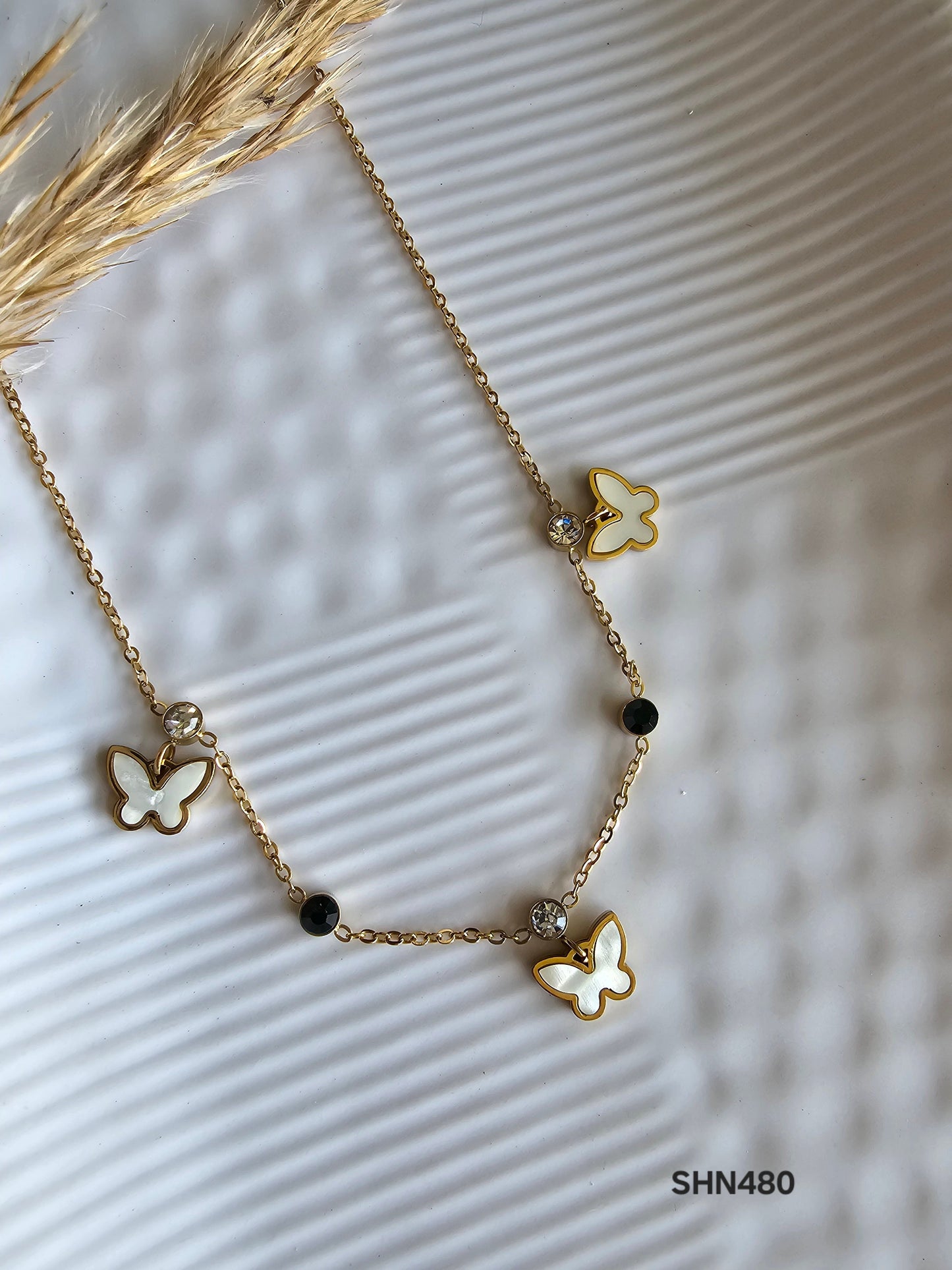 Pearl Butterfly Charm