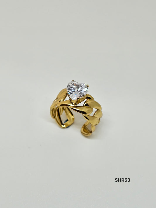Heart Link Ring