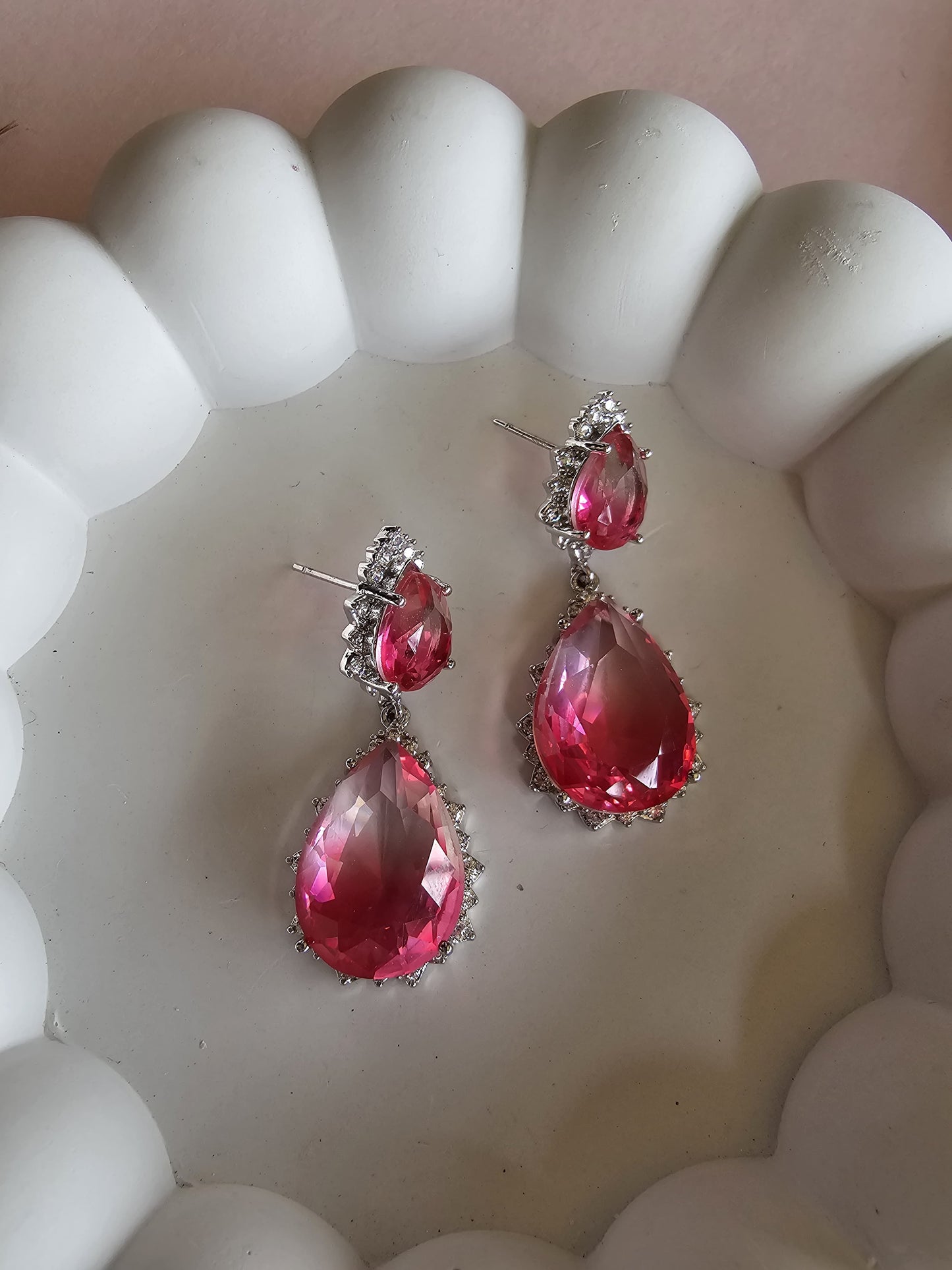 Rose Radiance Drop Earrings