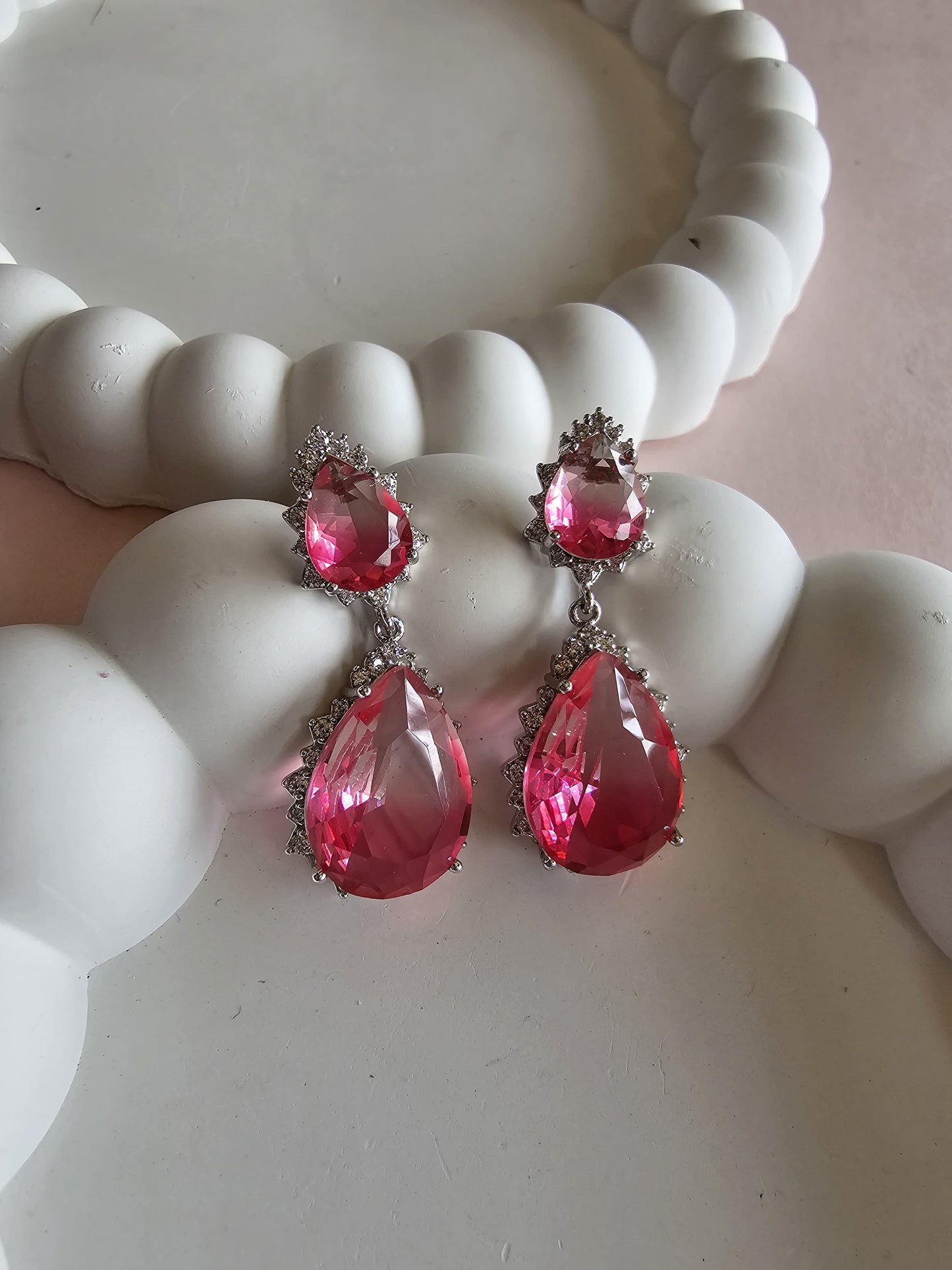 Rose Radiance Drop Earrings