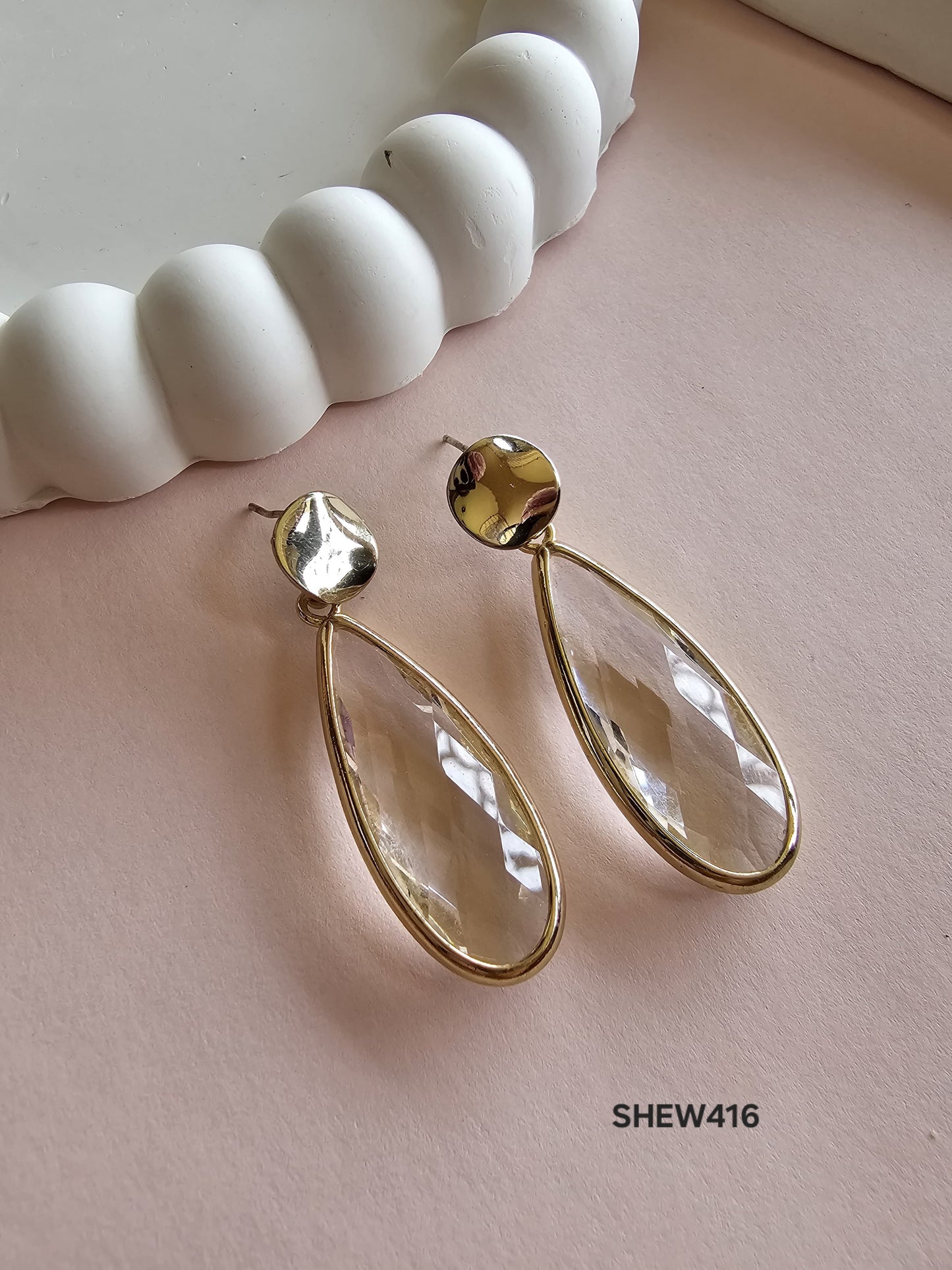 Glistening Teardrop Earrings