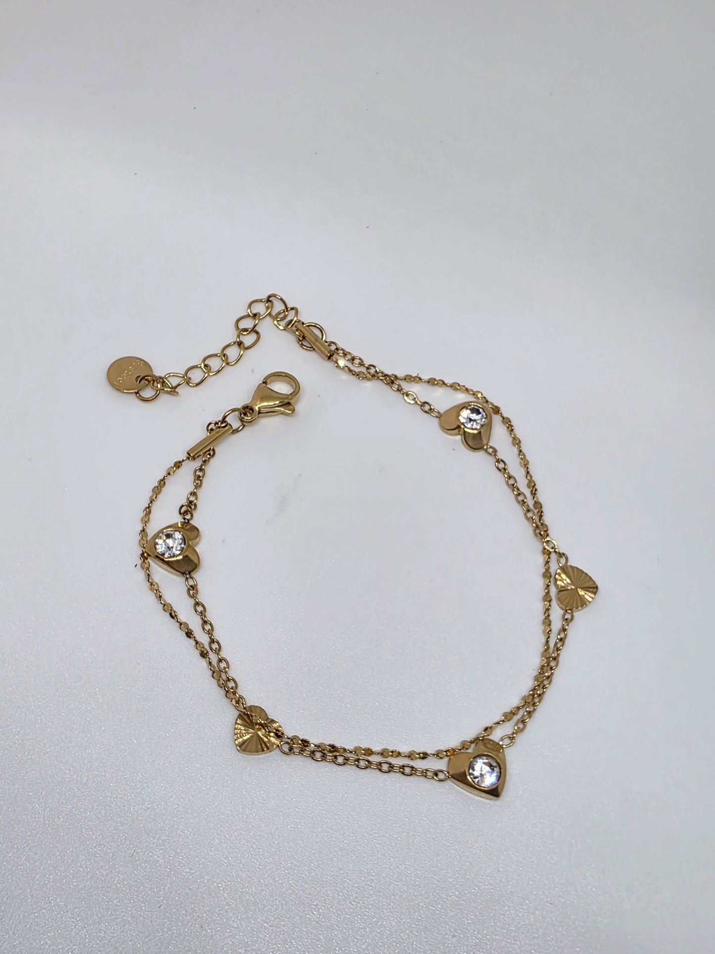 Golden Solstice Heart Bracelet