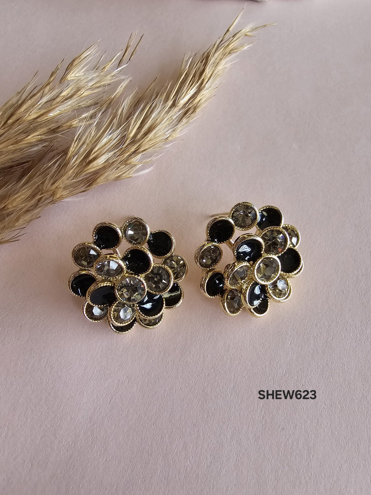 SpinStone Stud Earrings