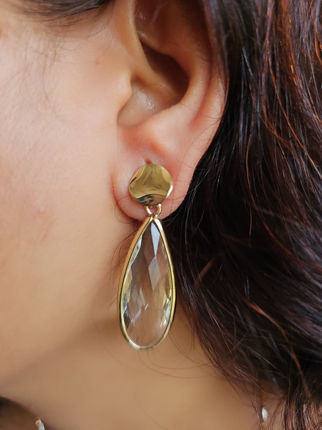 Glistening Teardrop Earrings
