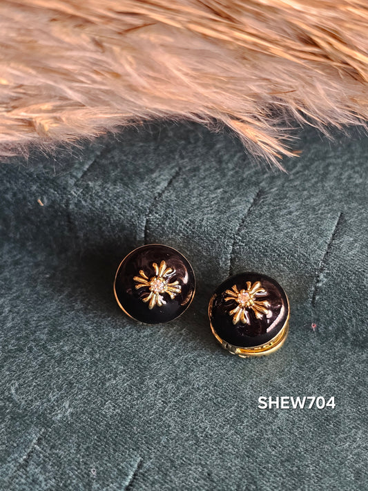 Midnight Bloom Bali Earrings