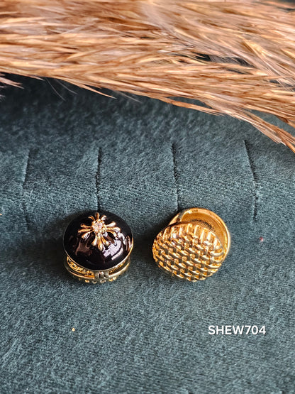 Midnight Bloom Bali Earrings