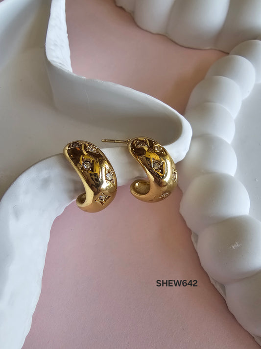Aurora Luxe Gemstone Hoops