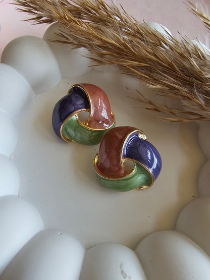 Twilight Swirl Stud