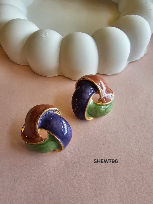 Twilight Swirl Stud