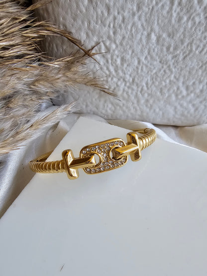 Blush Radiance Baguette bracelet