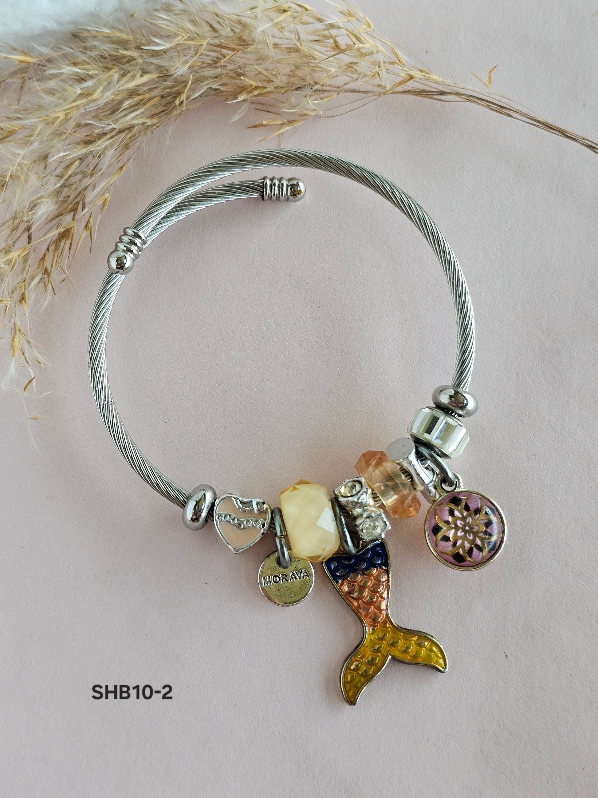 Mermaid Glow Charm Bracelet
