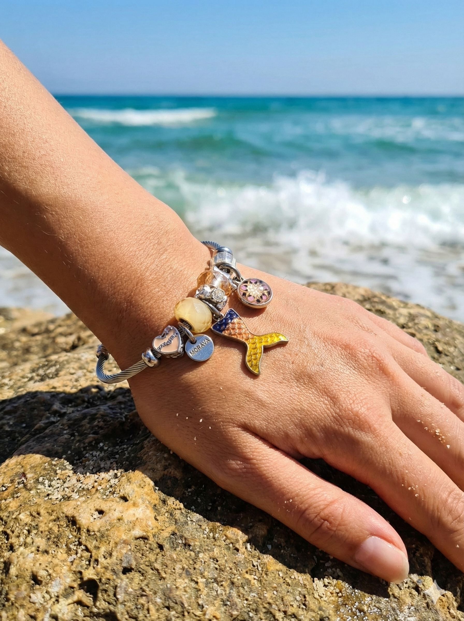 Mermaid Glow Charm Bracelet