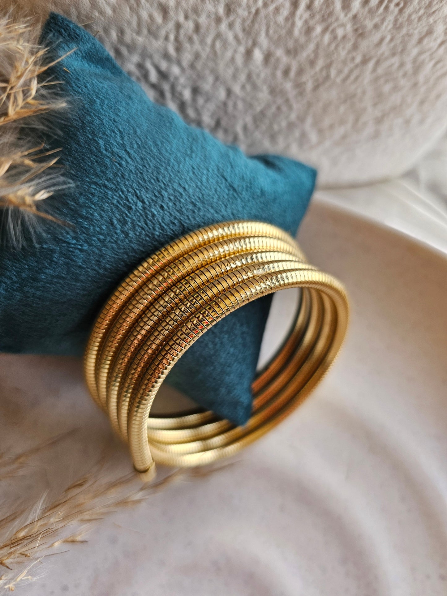 Elegant Gold Coil bracelet