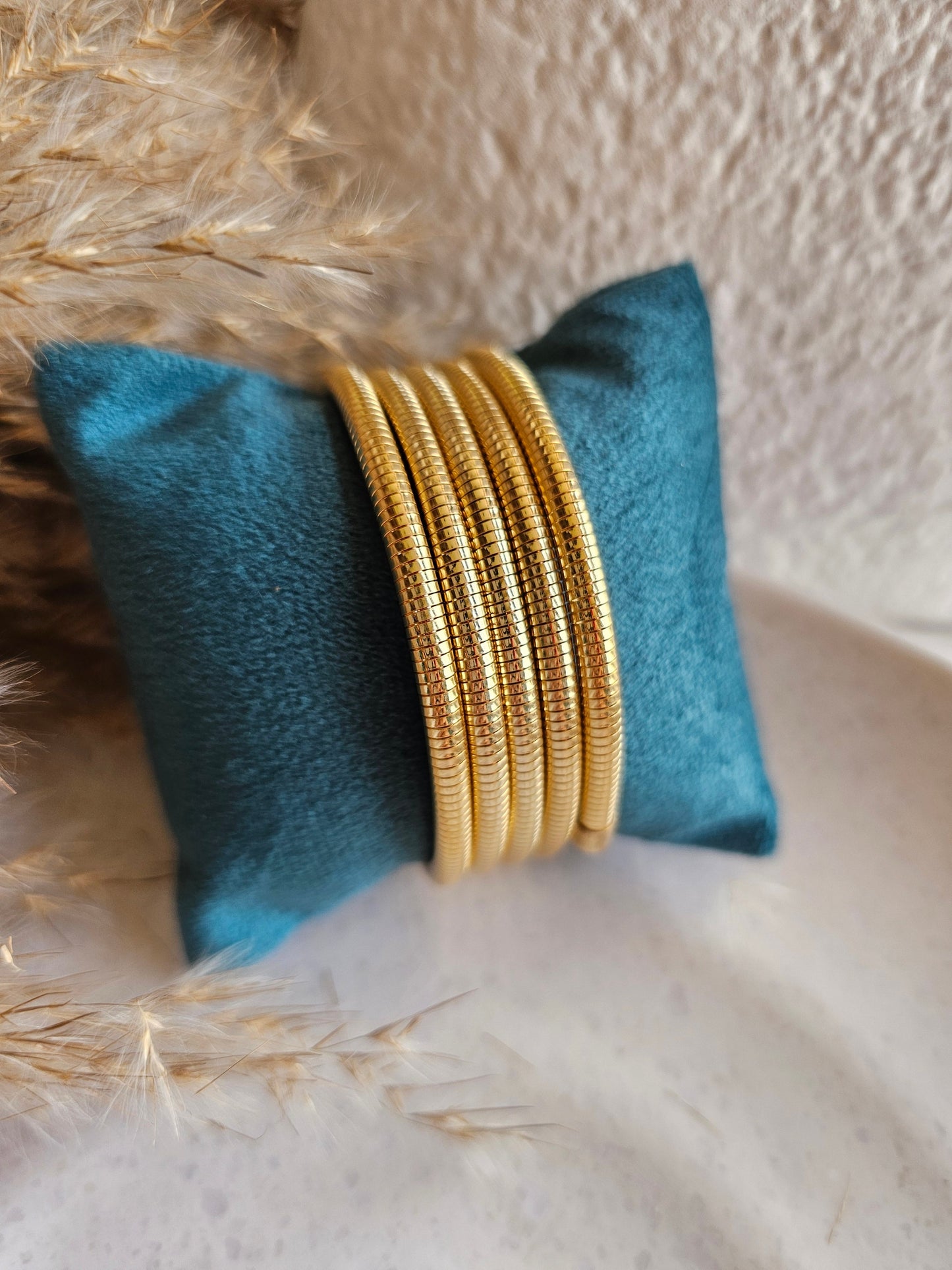Elegant Gold Coil bracelet