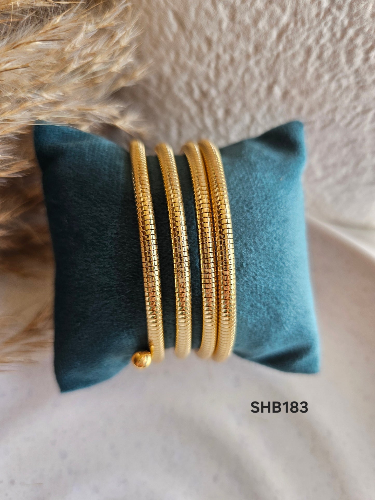 Elegant Gold Coil bracelet