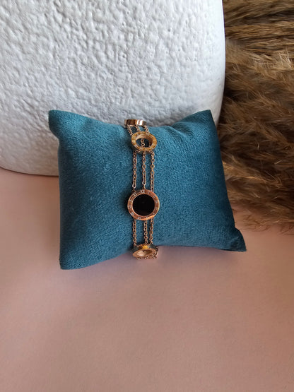 Roman Trio Chain Bracelet
