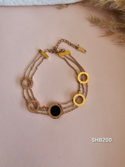 Roman Trio Chain Bracelet