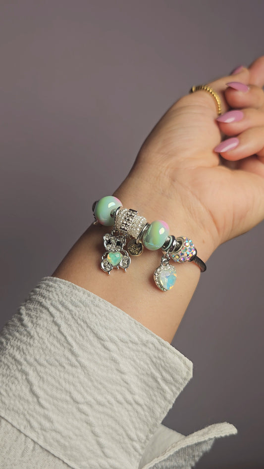 Sparkle Bear Charm Pandora Bracelet