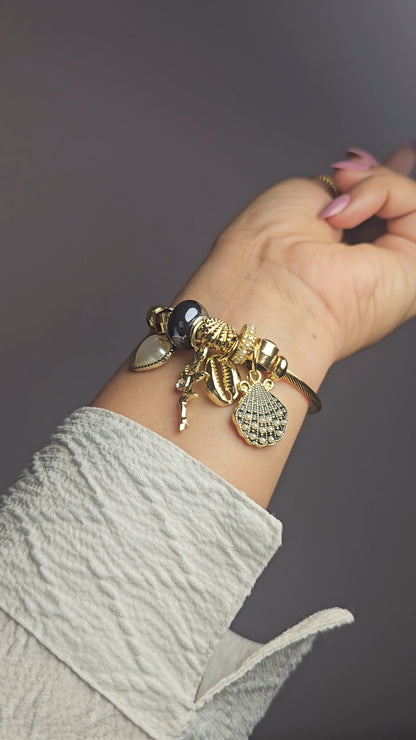 Pearl Fairy Charm Pandora Bracelet Purple