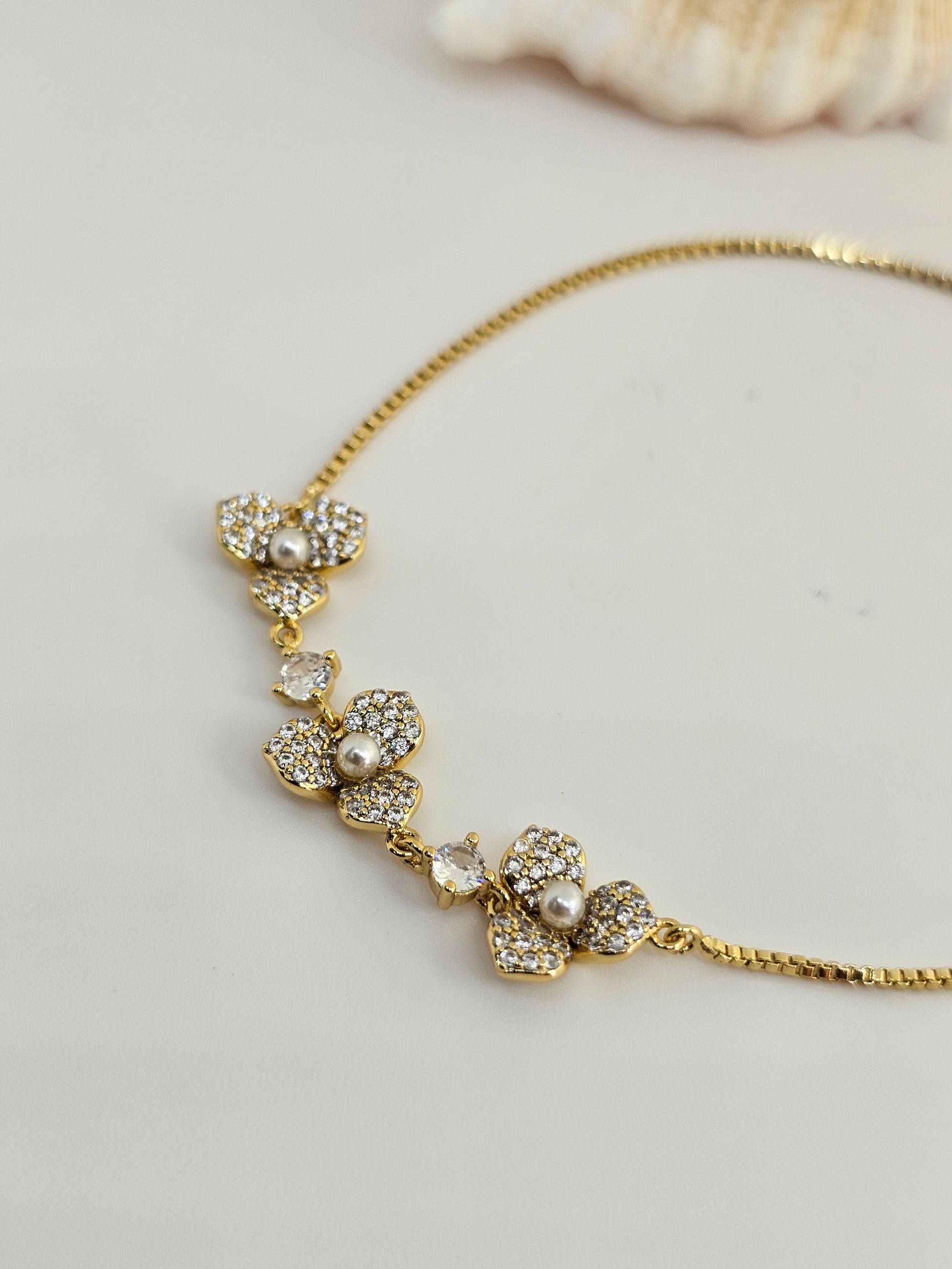 Blossom Pearl Adjustable Bracelet