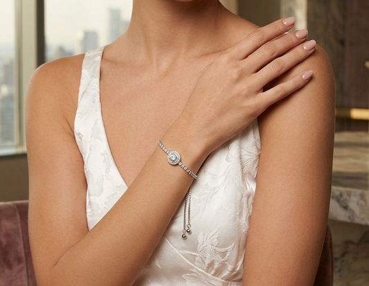 Halo Circle Adjustable Bracelet