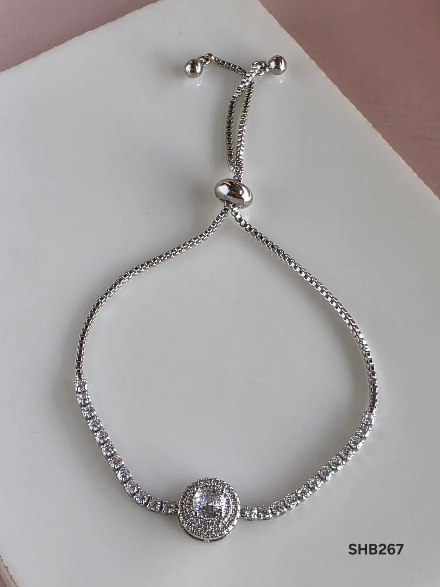 Halo Circle Adjustable Bracelet