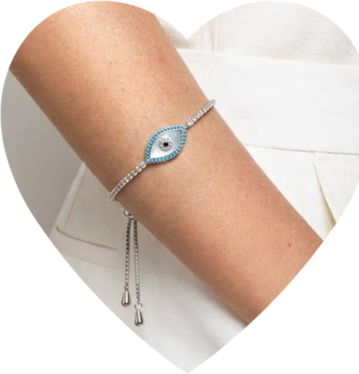 Ivory Halo Adjustable Bracelet