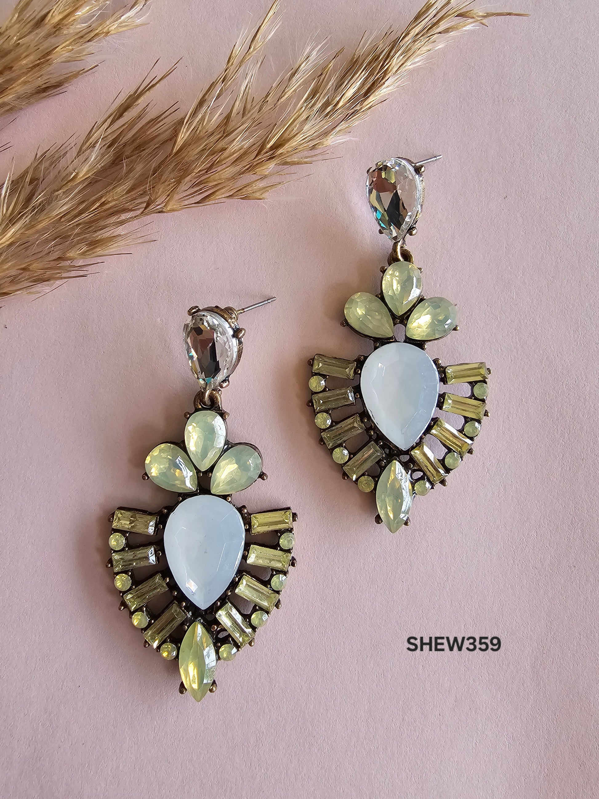 Celeste Glow Statement Earrings