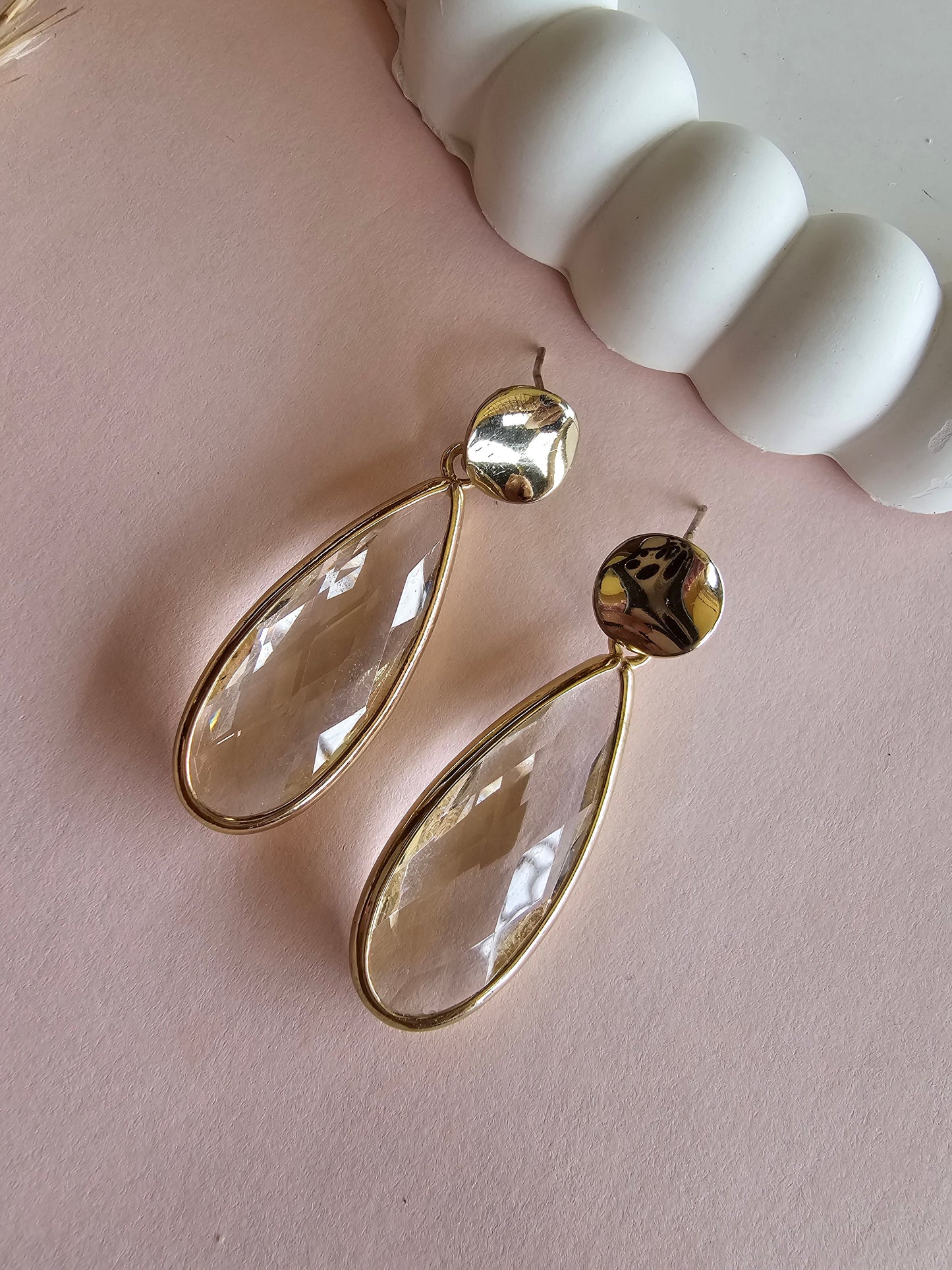 Glistening Teardrop Earrings